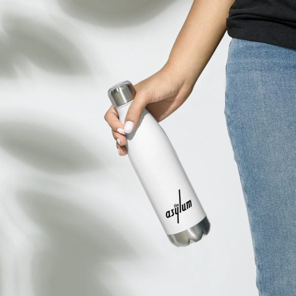 stainless steel water bottle white 17oz front 2 626c6294a8338