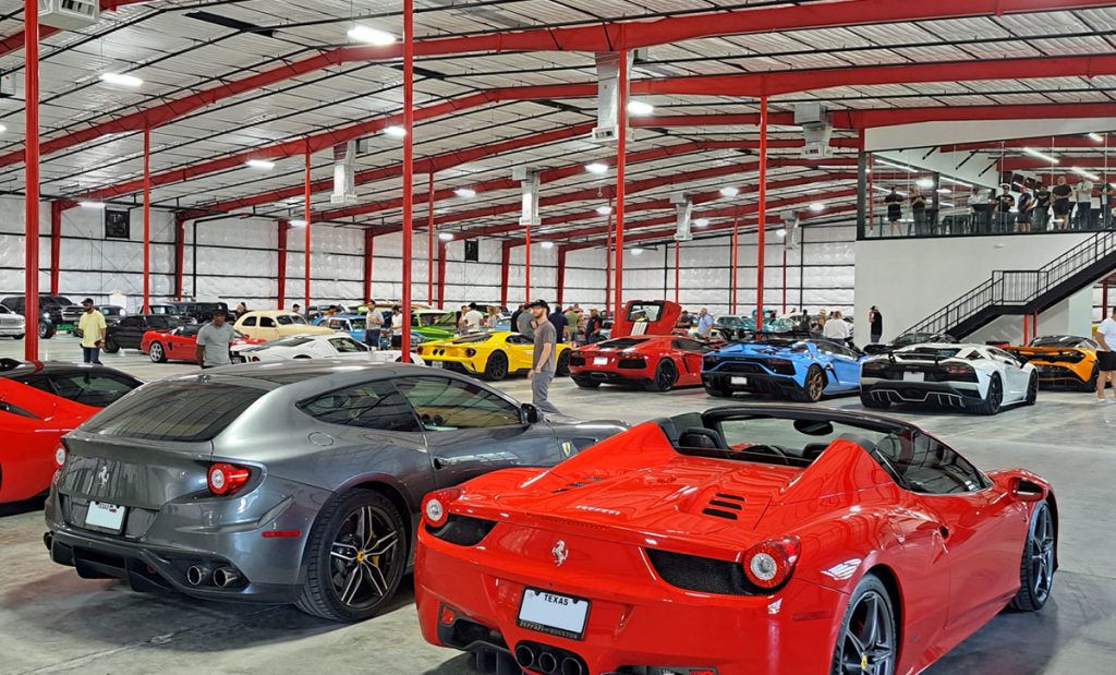 Packed full of cars during out soft opening at the asylum